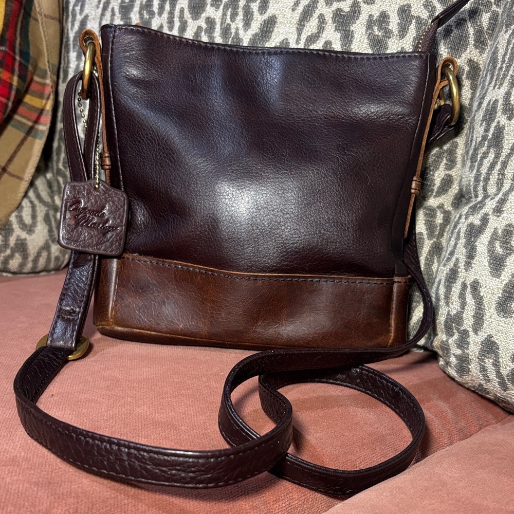 Osgoode Marley River small hobo soft leather small two tone crossbody purse